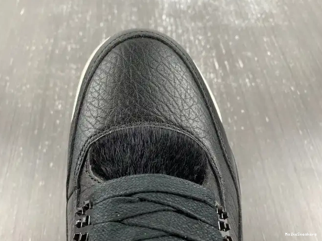 MaikeSneakers Retro Jordan 819139-010 Black Hair Pony 4 0604